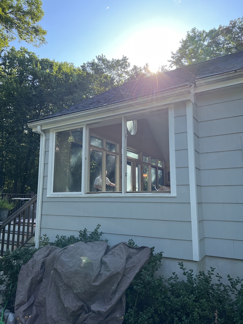 Remove old casement windows
